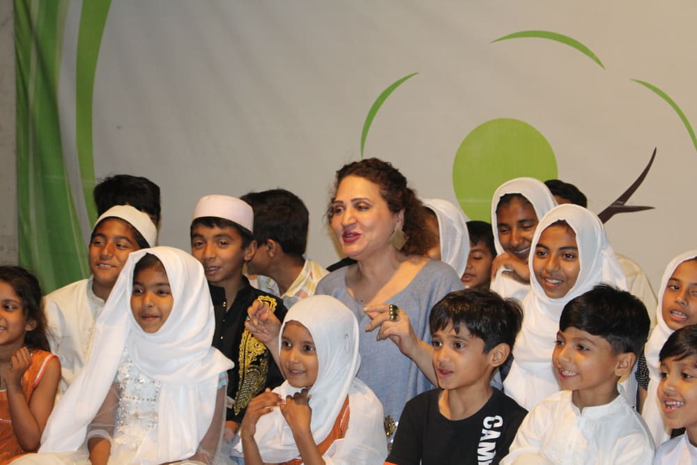 Guests visiting the children at Parvarish