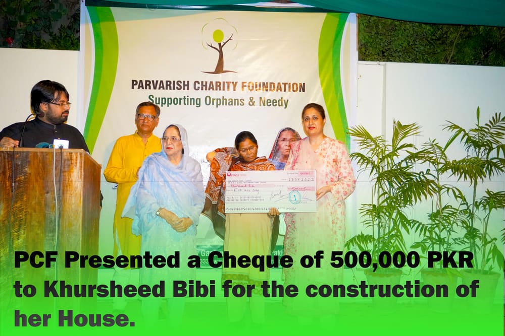 Financial assistance being handed over