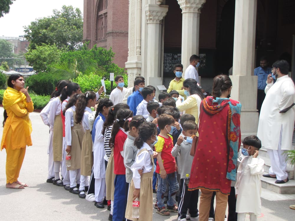 Children on a visit to the Lahore Museum