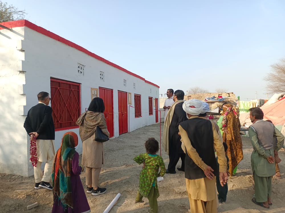The reverse osmosis water plant in Cholistan