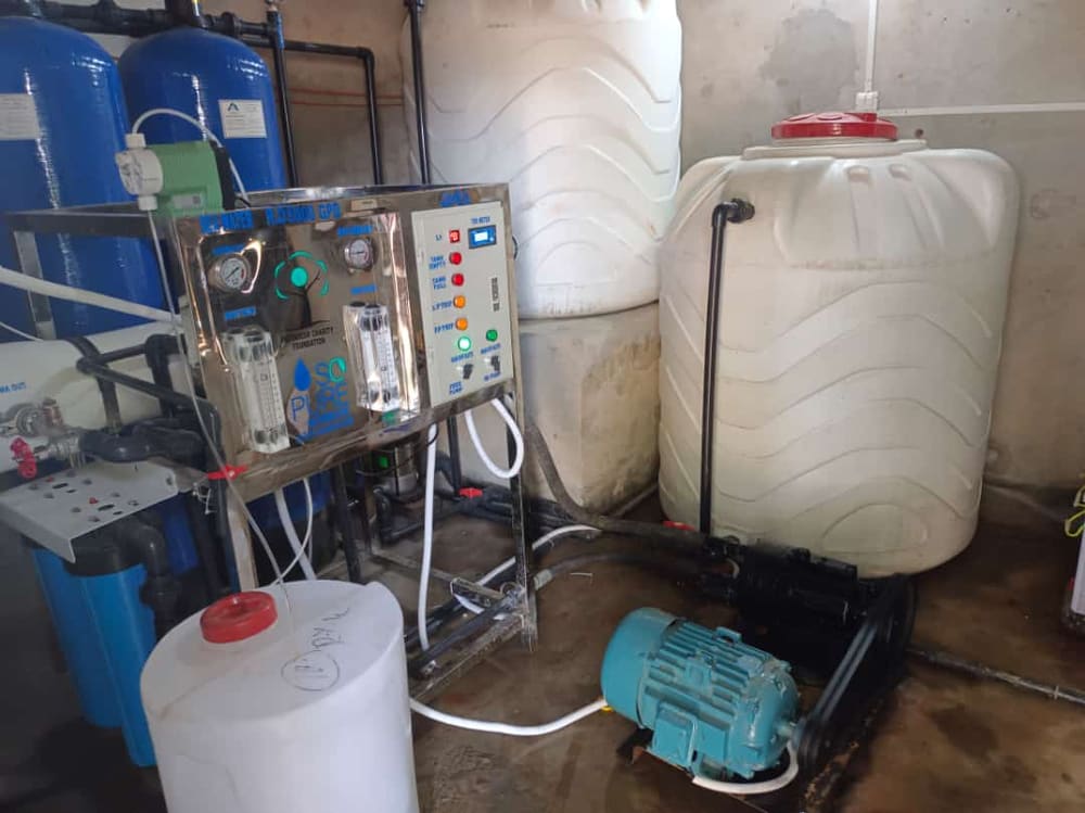 The reverse osmosis water plant in Cholistan