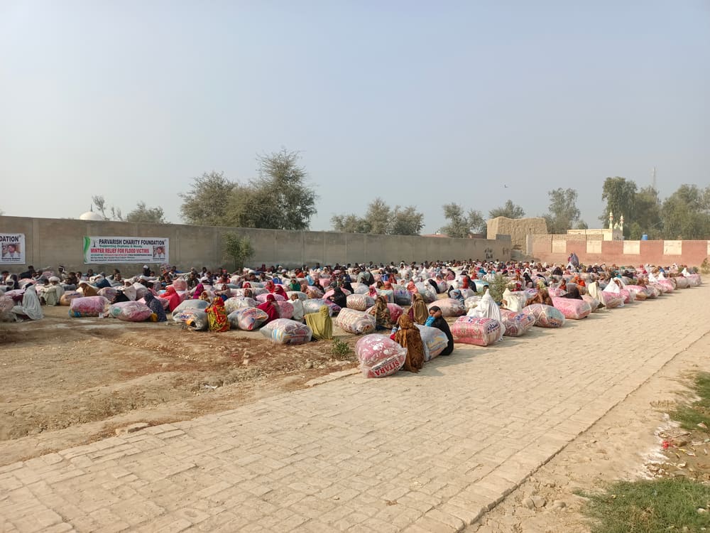 Flood relief and rebuilding work