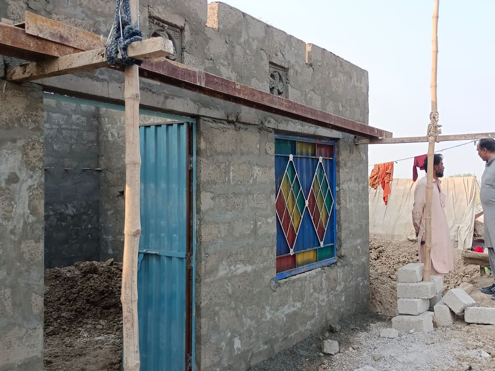 Flood relief and rebuilding work